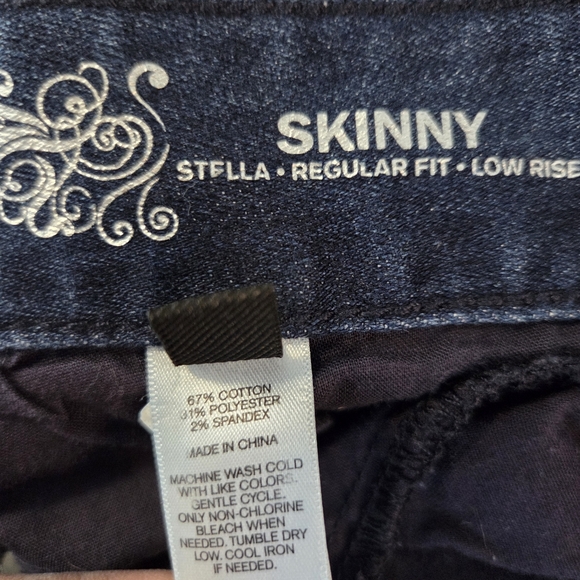 Express Stella Size 12 Skinny Jeans | Dark Wash Stretch Denim Low Rise Vintage - Picture 5 of 11